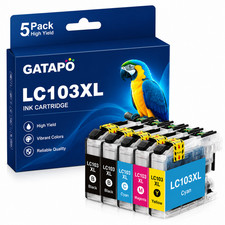 5 Pk LC103XL Ink Cartridges Compatible Ink Cartridge for DCP-J152W MFC-J245