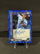 Topps 2025 Chrome Update Braydon Fisher Blue Jays RC Auto Blue Lava AC-BFI /150