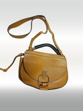 Borsa a tracolla originale Chloe in pelle scamosciata tracolla senape beige o...