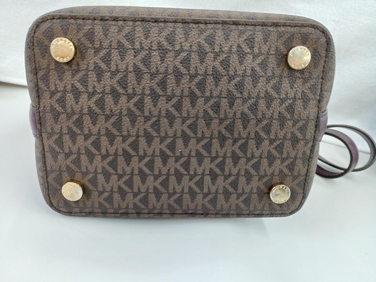 Shoulder Bag BRN Model Allover Pattern Inside Pur… - image 6