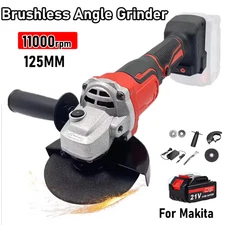 Angle Grinder 21V Cordless Cutting Polishing Grinding Tool+Battery For Makita