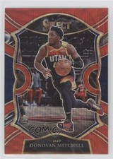 2020-21 Panini Select Concourse Red Wave Prizm Donovan Mitchell #27 08ti