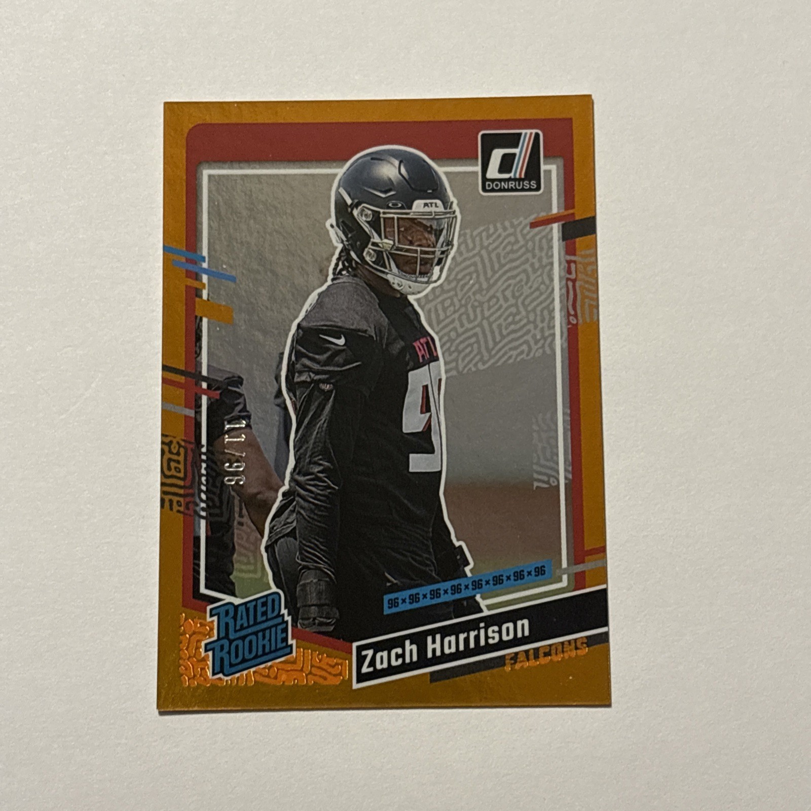 Zach Harrison Panini Prizm #306 Blue Sparkle