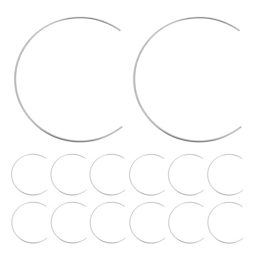  15 Pcs Metal Rings for Crafts Delicate Flower Hoops Desktop Wreath Frame - Imagen 2 de 20