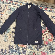 North Face Womens Jacket Quilted Navy Size XS