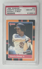 1988 Donruss Baseball's Best #42 Roberto Alomar HOF Rookie PSA 10 Gem Mint