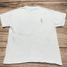 Travis Scott Cactus Jack T-Shirt Mens Large White Rap Tee Rapper