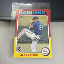 2024 Topps Heritage High Number Mini Variation - Jack Leiter - Texas Rangers