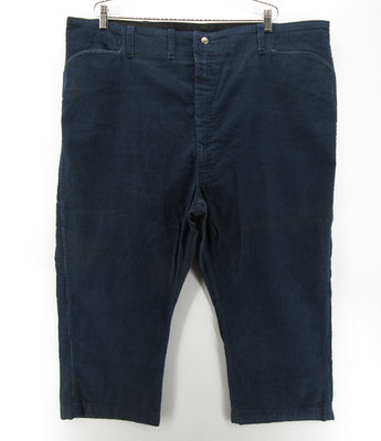 VINTAGE Lee Pants Men 44X24 Blue Frisko Jeans Corduroy 60s Crop Workwear USA *