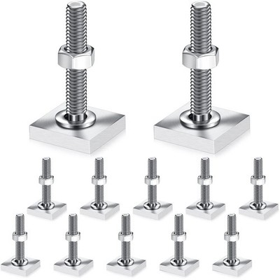 12 Pcs T  Bolts M6 35 Mm Square Head T Bolts for Roof Rack Stainless Steel Roof