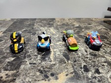 4 Angry Birds Micro Drifters Diecast Cars Rovio Go Telepod Kart Racers Lot