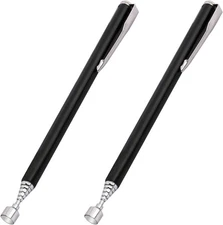 2Pcs Magnetic Telescoping Pick-Up Tool with Pocket Clip 3 Lb Extendable Magnetic