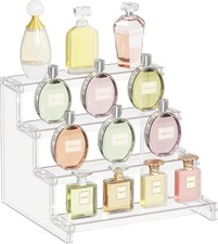 Lifewit 4 Tier Clear Display Risers Stand, Plastic transparent color