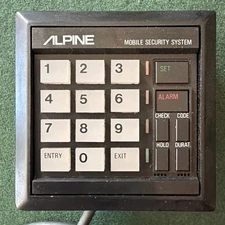 Super Rare Old School Alpine 8080 Car Alarm Security System 8305 Keypad