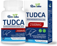 2500MG TUDCA Supplement - Bile Salts Liver Detox & Cleanse and Gallbladder Cleas
