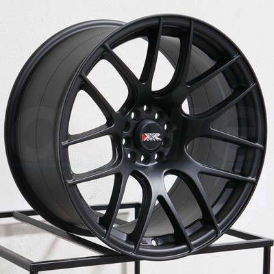 17x8.25 XXR 530 5x100/5x114.3 35 Flat Black Wheels Rims Set(4) 73.1