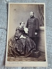 CDV - Carte de Visite - Soldat mit Frau - Hamburg - Original - B048-46
