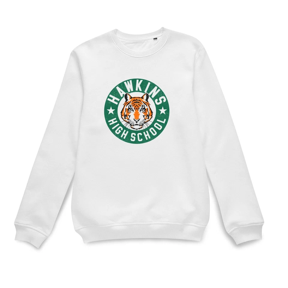 Official Stranger Things Badge Sweatshirt - White