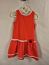Janie and Jack red poppy girls dress party size 6
