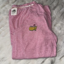 Masters Clubhouse Collection Red Jacket in Pink V Neck Size M