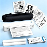 A4 Portable Thermal Printer Wireless Bluetooth Inkless Mobile iOS Android Travel