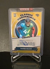 #'ed/50 AUTO 🔥 TRAVON WALKER RC SSP 2022 Panini Classic Beginnings Gold Prism