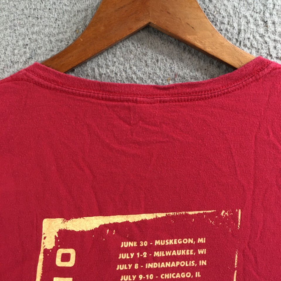 Gildan Tee T-Shirt Mens L Band Tour Summer 2010 Lion Graphic Short ...