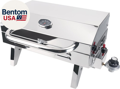 Boat Grill, 304 Stainless Steel Marine Grill without Rod Holder Mount, Portable