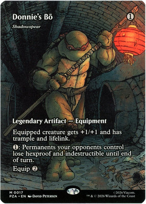 Donnie's Bo - Shadowspear (Borderless) 0017 PZA Teenage Mutant Ninja Turtles NM