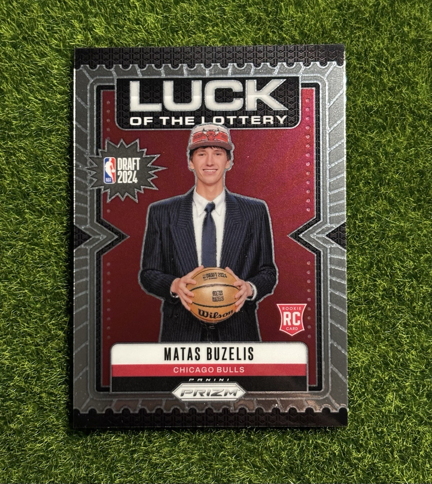 2024-25 Panini Prizm Luck of the Lottery #8 Matas Buzelis Chicago Bulls