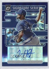 2021 Panini Donruss Optic Purple Pandora Prizm /15 Jonathan Hernandez Auto nd3