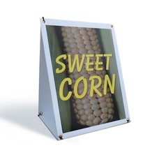 Sweet Corn A-Frame Sidewalk Sign Freshly Picked Farmers Market Seasonal Buy