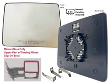 Upper Heated Tow Mirror Glass for F150 Pickup...