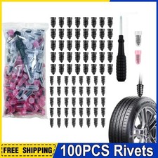 100Pcs Tire Repair Rubber Nails Tyre Puncture Repair Screws Kit NEW