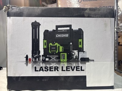 #16 Line Laser Level 4D Self-Leveling with Tripod, Rotary Base and Accessories