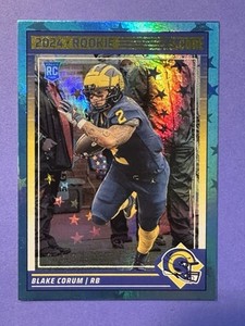 2024 Score Rookies Blue Stars /399 Blake Corum #389 Rookie RC Los Angeles Rams