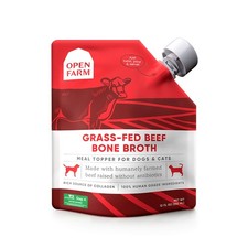 Open Farm Bone Broth, Food Topper for Both Dogs and Cats with Responsibly Source