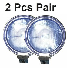 12v 9" Angel Eye Blue Pair Car Chrome Spotlights 4x4 Boat Spot Lights Truck E13