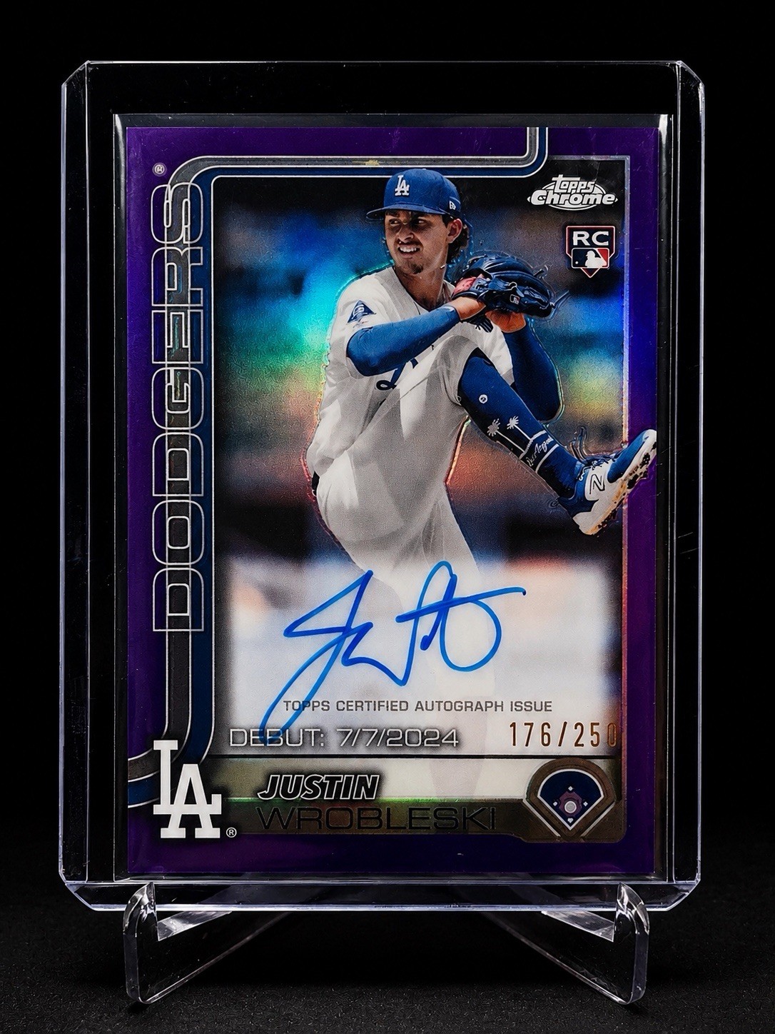 Justin Wrobleski 2025 Topps Chrome #RA-JWR Rookie Autographs