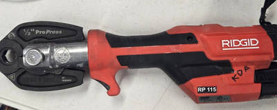 #ad #ad Ridgid RP 115 Mini Press Tool Kit 1 2 in w battery INCLUDE NEW Battery charger $675.00