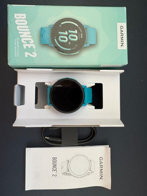 Garmin Bounce 2 Kids GPS Smartwatch w/ LTE 1.2" AMOLED Turquoise