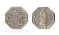 Germany Nuremberg 20 pfennig Notgeld Albrecht Dürer