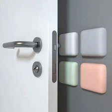 1pc Self-Adhesive Silicone Door Stopper Pad: Anti-Shock Wall Protector Bumper