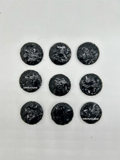 35mm Natural Black Obsidian Disc ? Protection & Grounding Healing Crystal Altar
