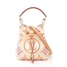 Louis Vuitton Handbag Multicolor NeoNoe White Orange Leather Pool