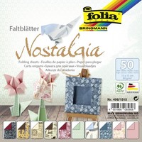 Folia FaltbläTter 'Nostalgia', 150 X 150 Mm, 50 Blatt