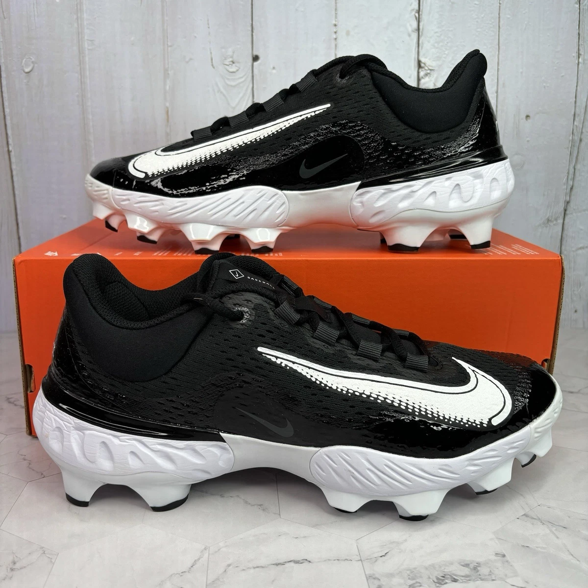 Nike Alpha Huarache Elite 2 Low White Black for Sale