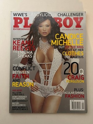 PLAYBOY Magazine April 2006 Candice Michelle Keanu Reeves Craig Ferguson