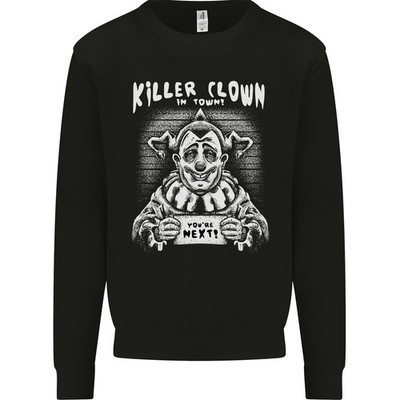 Killer Clown In Der Stadt Halloween Herren Sweatshirt Pullover