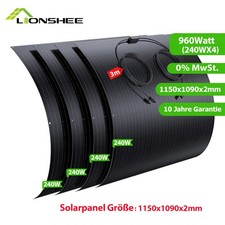 960W Flexibel Solarmodul 960 Watt Solarpanel für PV Balkonkraftwerk---0% MwSt.